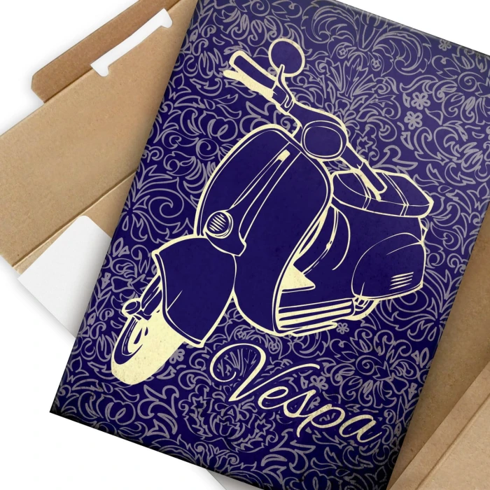 Plakat metalowy Vespa skuter Prezent