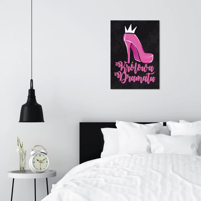 Plakat metalowy Królowa dramatu Prezent