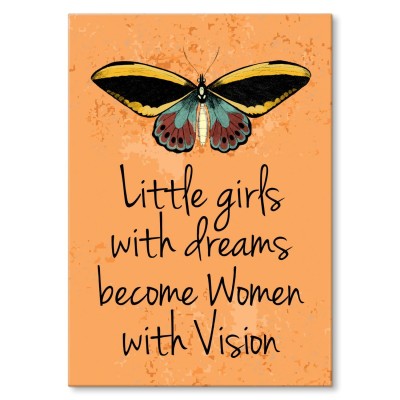 Plakat metalowy Little girls Prezent