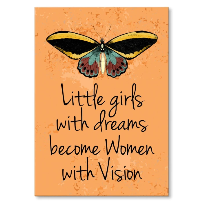 Plakat metalowy Little girls Prezent