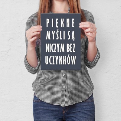 Plakat metalowy Piękne myśli Prezent