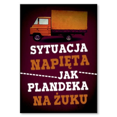 Plakat metalowy Sytuacja napięta Prezent