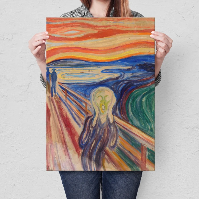 Plakat metalowy Edvard Munch Krzyk Prezent