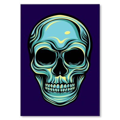 Plakat metalowy Czaszka Prezent