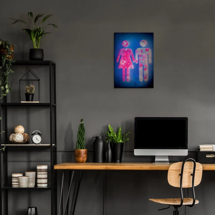 Plakat metalowy Magic couple Prezent