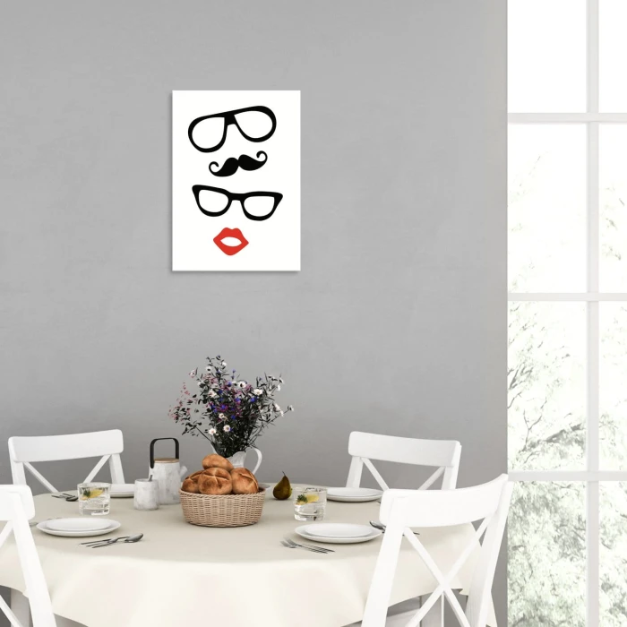 Plakat metalowy Ona i on Prezent