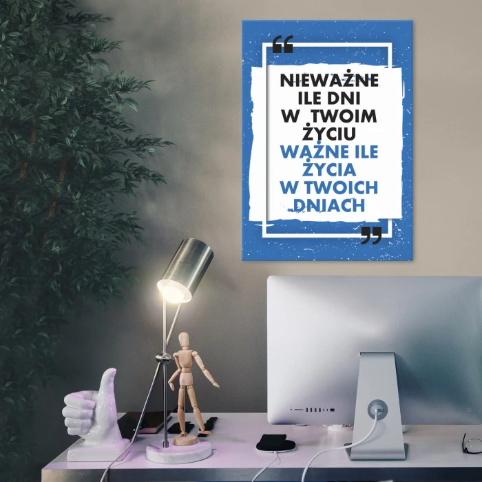 Plakat metalowy Ile życia w dniach Prezent