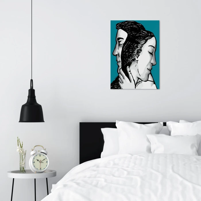 Plakat metalowy Wtuleni w siebie Prezent