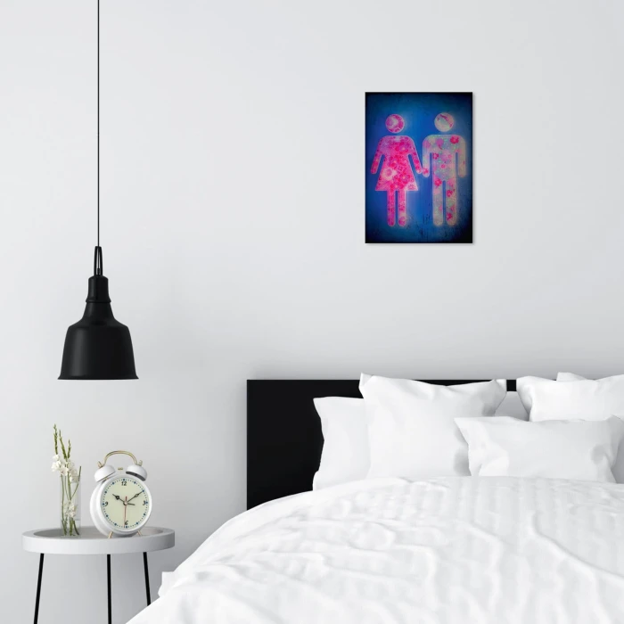 Plakat metalowy Magic couple Prezent