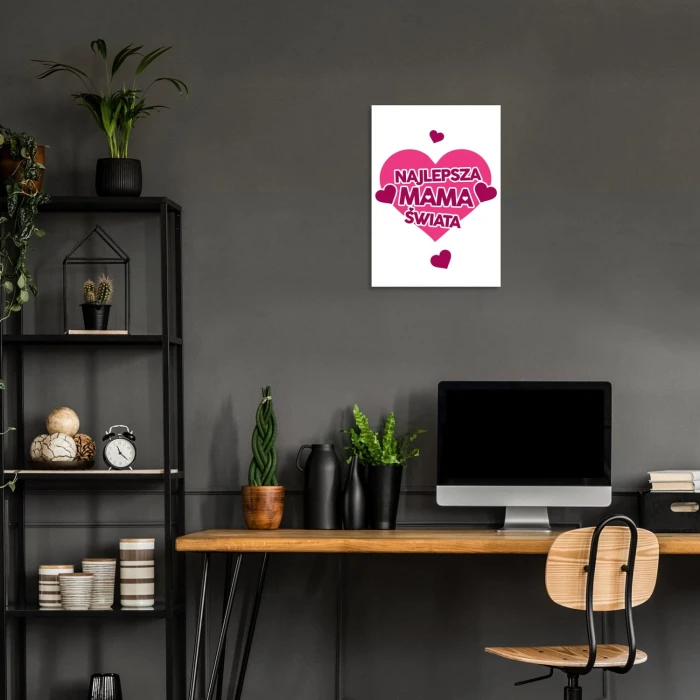 Plakat metalowy Najlepsza mama Prezent