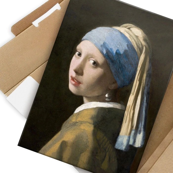 Plakat metalowy Vermeer Z perłą Prezent