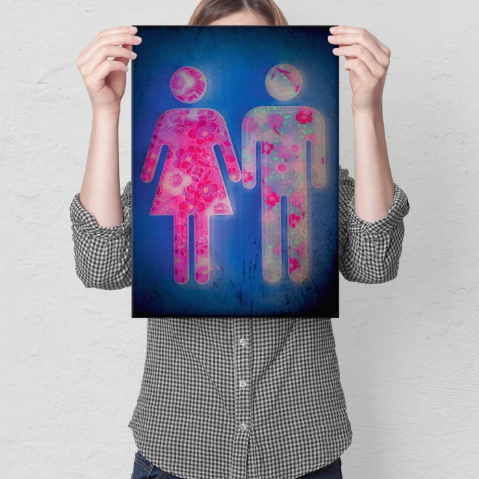 Plakat metalowy Magic couple Prezent