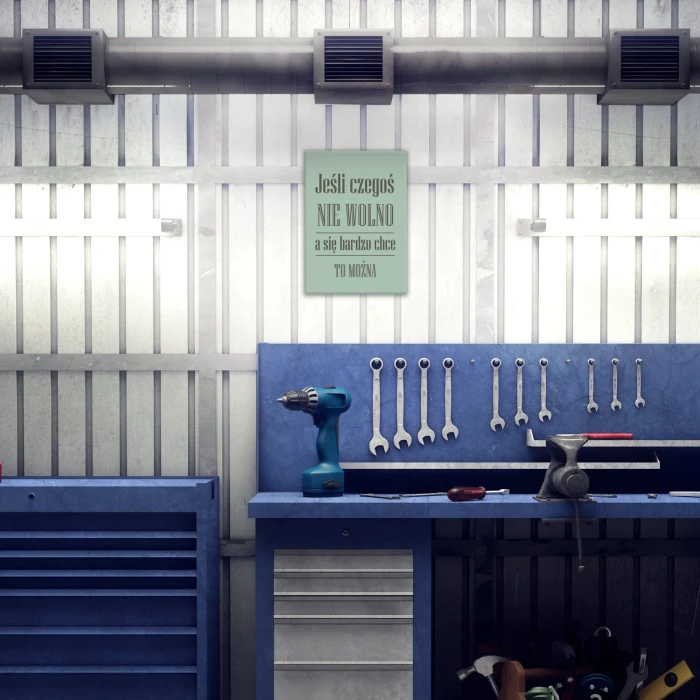 Plakat metalowy Nie wolno Prezent
