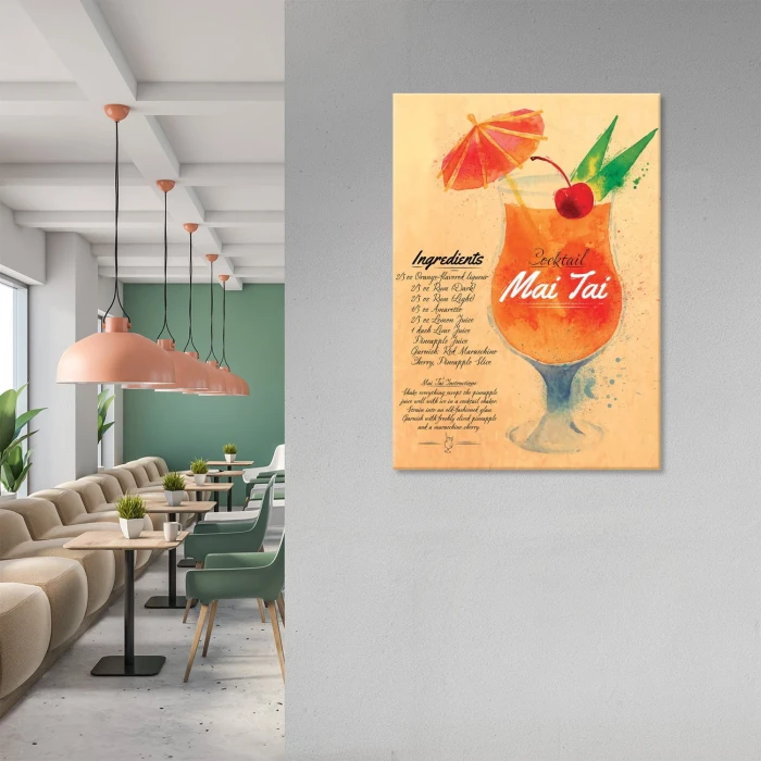 Plakat metalowy Drink Mai Tai Prezent