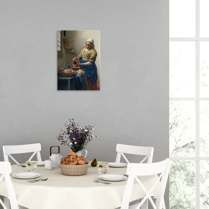 Plakat metalowy Vermeer Mleczarka Prezent