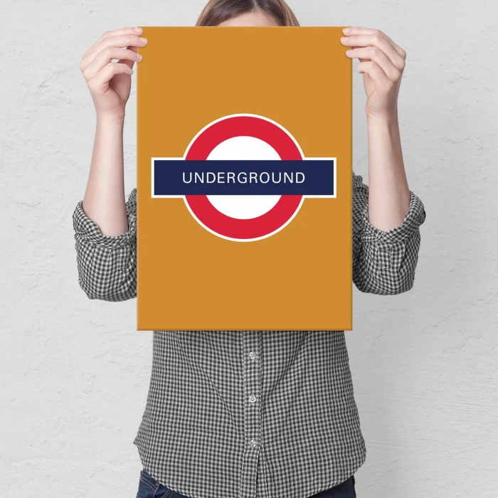 Plakat metalowy Underground Prezent
