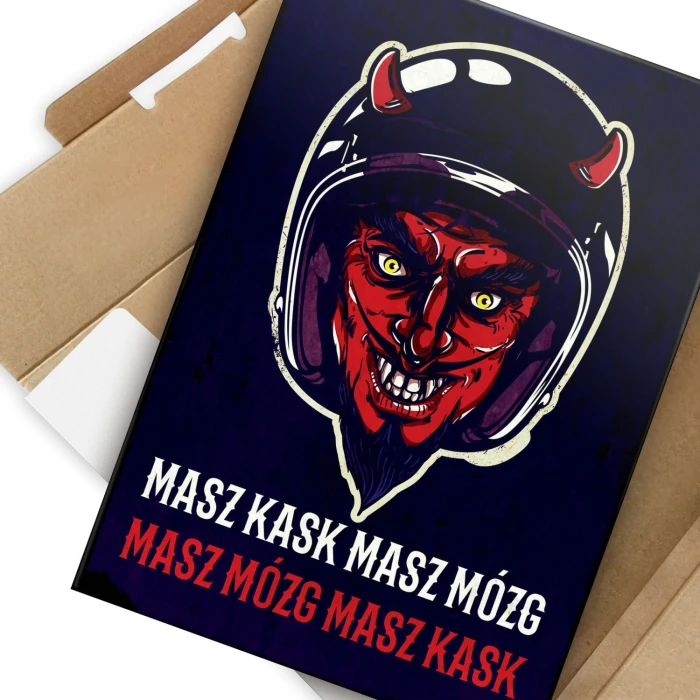 Plakat metalowy Masz mózg Prezent