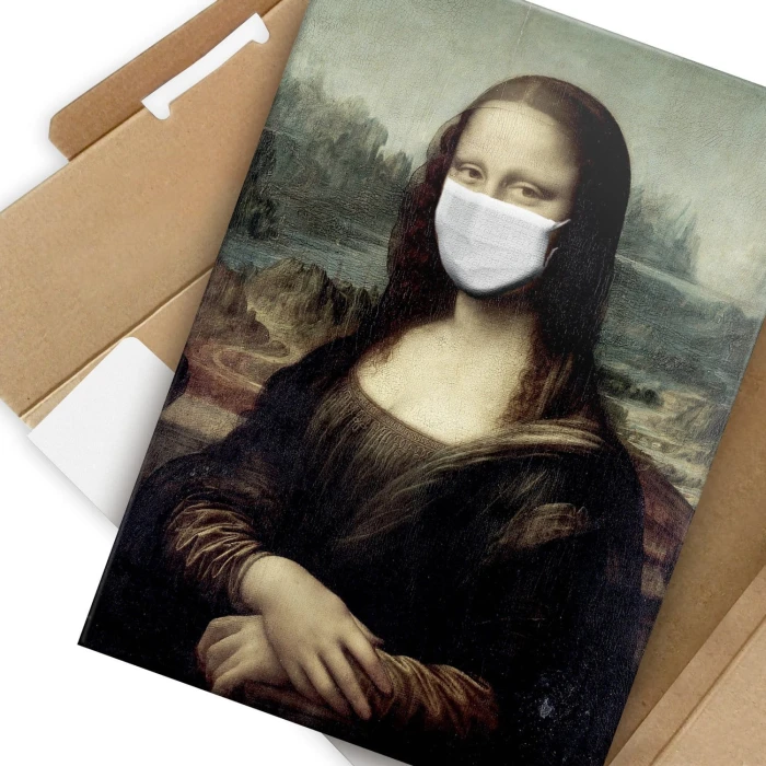 Plakat metalowy Masked Mona Prezent
