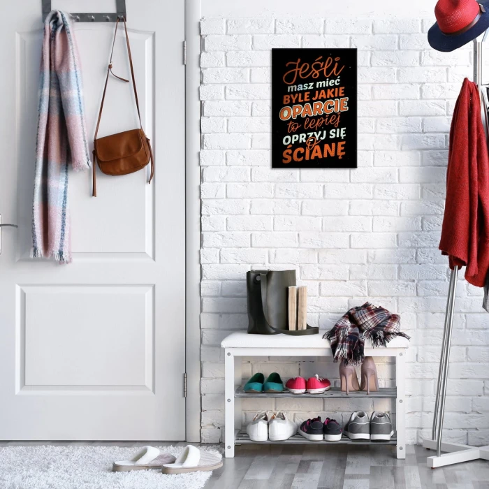 Plakat metalowy Oparcie Prezent