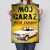Plakat metalowy Mój garaż moje zasady BMW Prezent