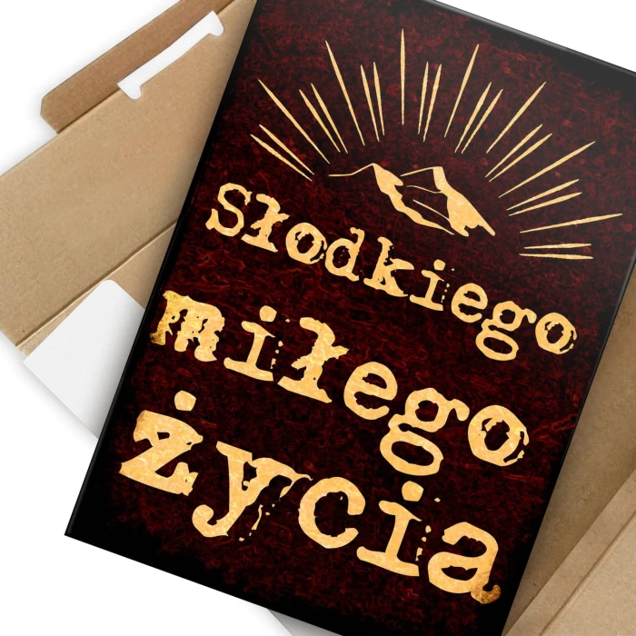 Plakat metalowy Słodkiego życia Prezent