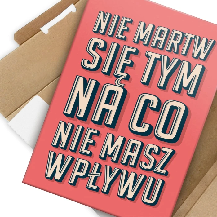 Plakat metalowy Nie martw się Prezent