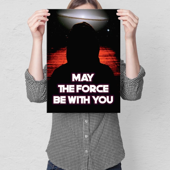 Plakat metalowy Niech moc będzie z Tobą Prezent