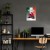 Plakat metalowy Skuter Vespa czerwony Prezent
