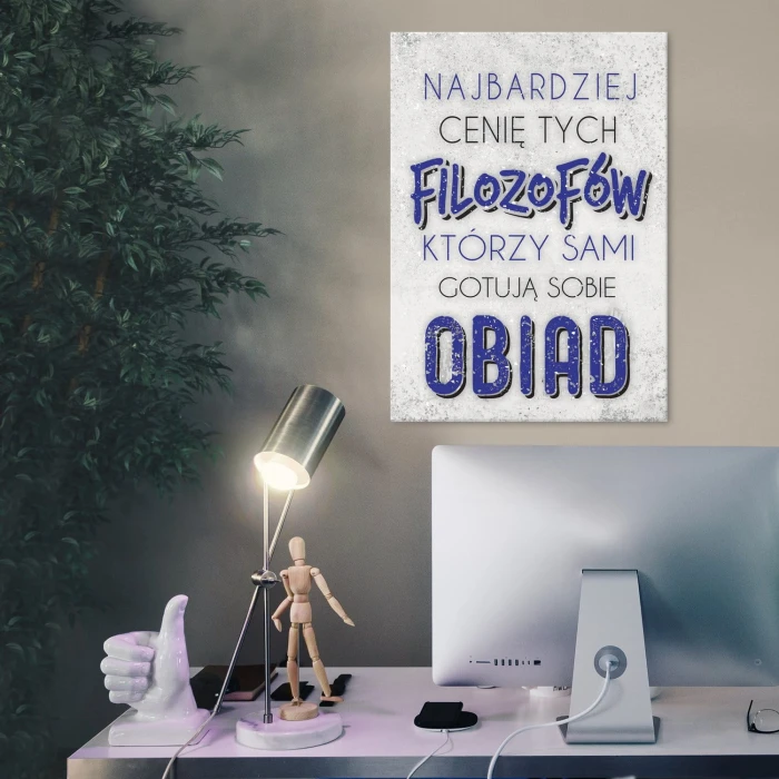 Plakat metalowy Filozofowie Prezent