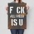 Plakat metalowy FCK all I need is U Prezent