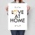 Plakat metalowy Love at home Prezent