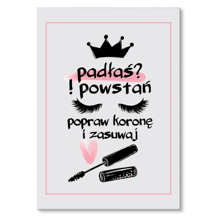 Plakat metalowy Padłaś style Prezent