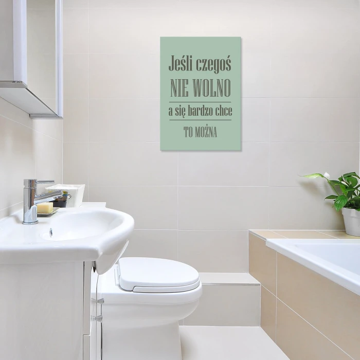 Plakat metalowy Nie wolno Prezent