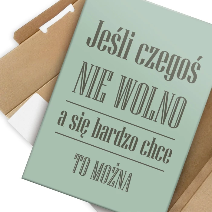 Plakat metalowy Nie wolno Prezent