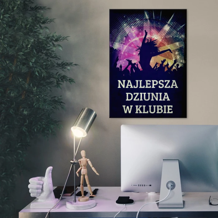 Plakat metalowy Najlepsza dziunia Prezent