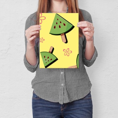 Plakat metalowy Lody na patyku Prezent