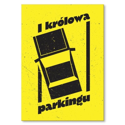 Plakat metalowy Królowa parkingu Prezent
