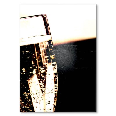 Plakat metalowy Szampan Prezent