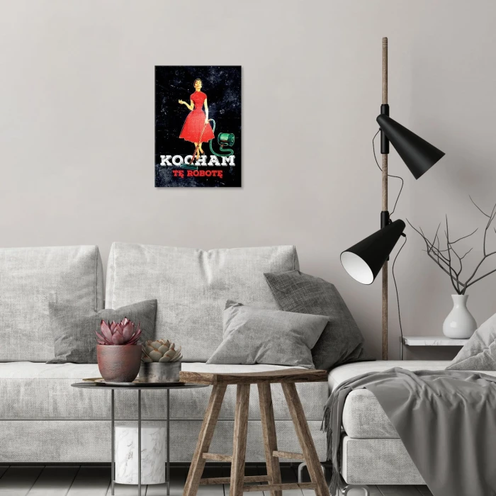 Plakat metalowy Kocham tę robotę Prezent