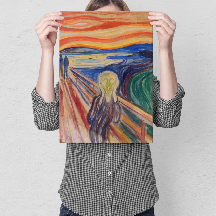Plakat metalowy Edvard Munch Krzyk Prezent