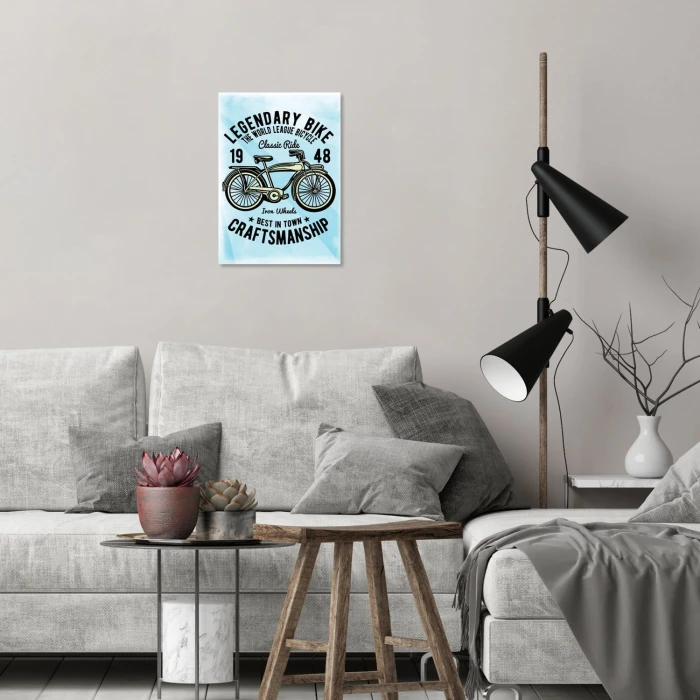 Plakat metalowy Legendary bike Prezent