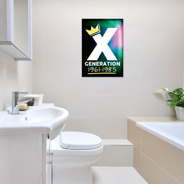 Plakat metalowy Pokolenie X Prezent