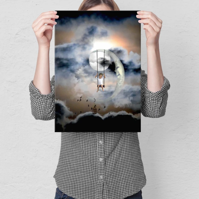 Plakat metalowy Moon dream Prezent