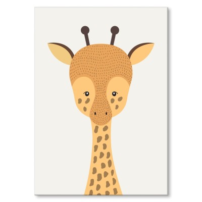 Plakat metalowy Żyrafa Prezent