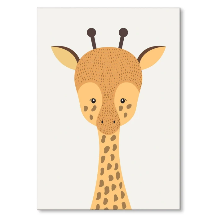 Plakat metalowy Żyrafa Prezent