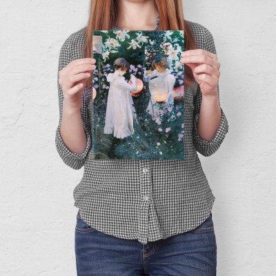 Plakat metalowy Singer Sargent Lily Rose Prezent