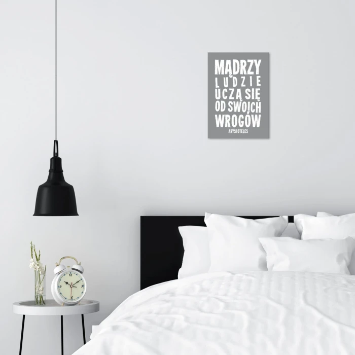 Plakat metalowy Mądrzy ludzie Prezent