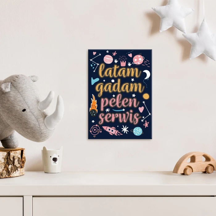 Plakat metalowy Latam gadam pełen serwis Prezent