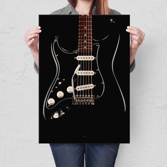 Plakat metalowy Gitara Prezent