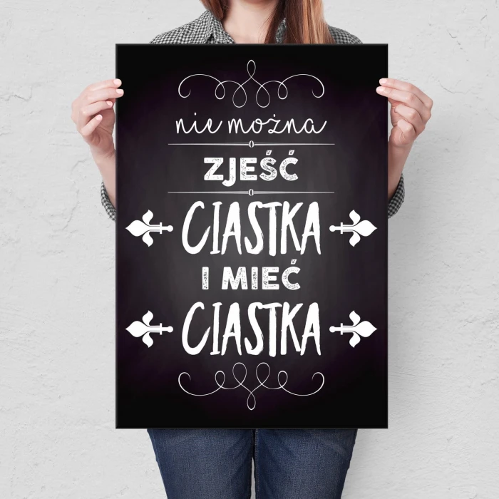 Plakat metalowy Ciastka Prezent